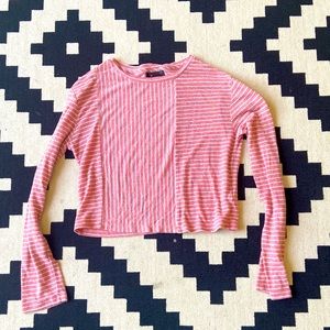 Topshop long sleeve crop